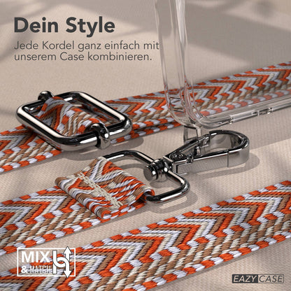 Samsung Galaxy S26 Plus Handykette mit Boho Band verstellbar 