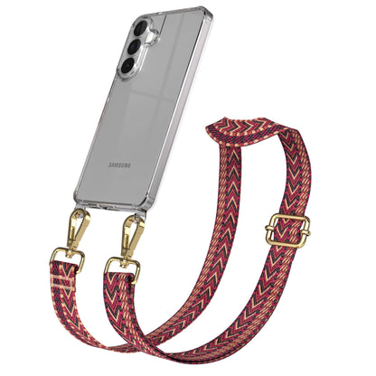 Samsung Galaxy S26 Plus Handykette mit Boho Band verstellbar 