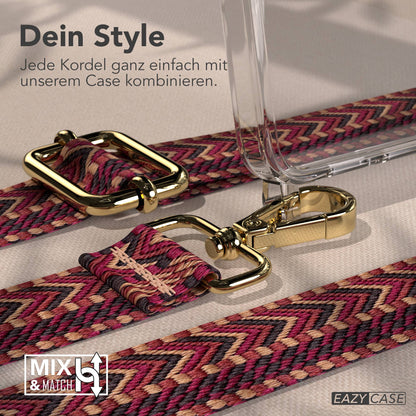 Samsung Galaxy S26 Plus Handykette mit Boho Band verstellbar 