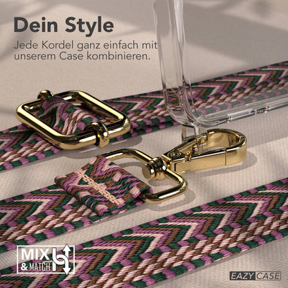 Samsung Galaxy S26 Plus Handykette mit Boho Band verstellbar 