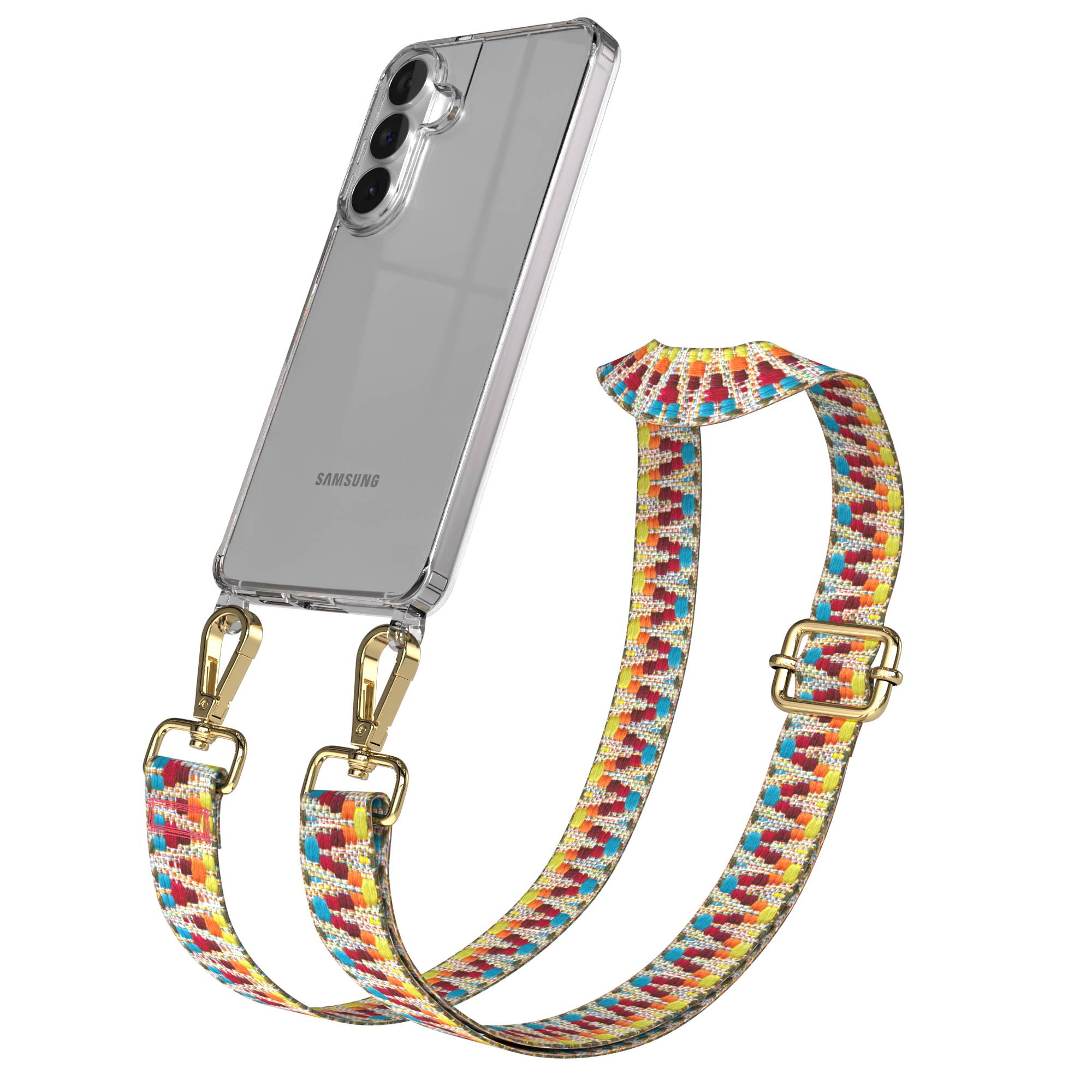 Samsung Galaxy S26 Plus Handykette mit Boho Band verstellbar 