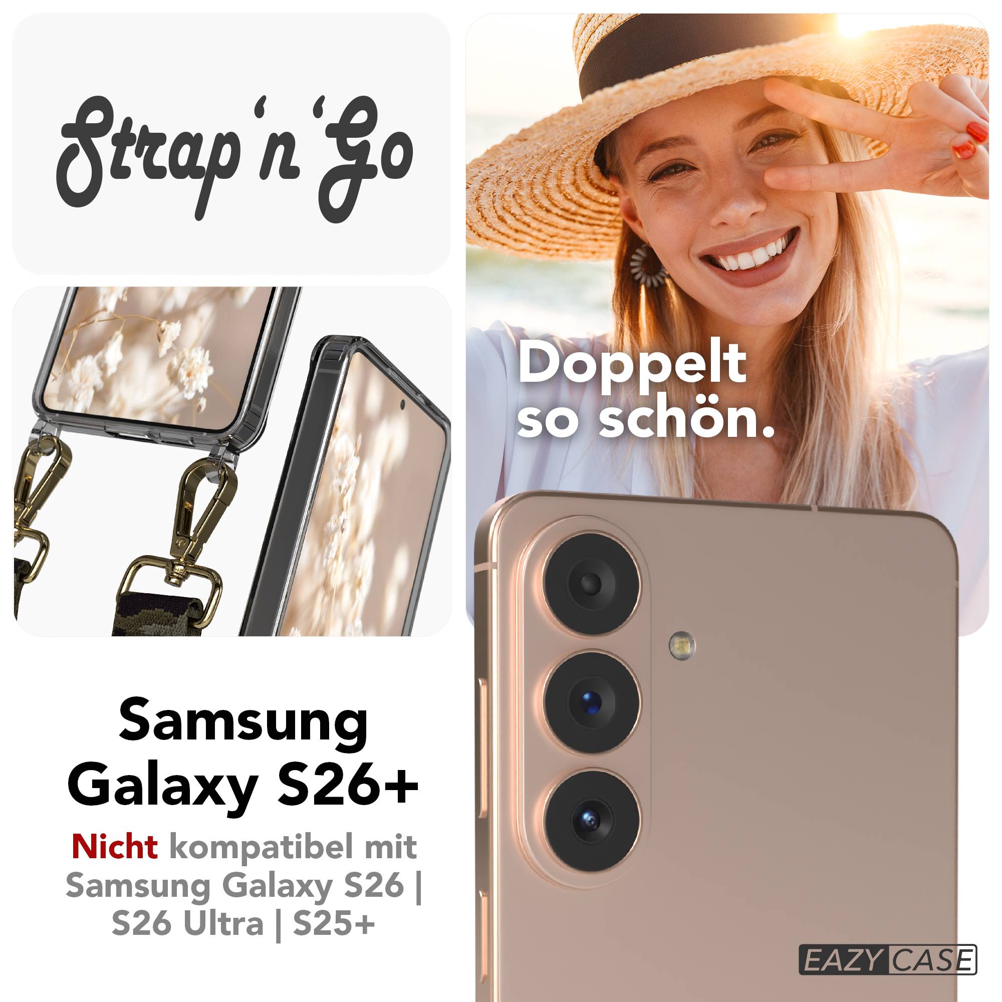 Samsung Galaxy S26 Plus Handykette mit Boho Band Set 