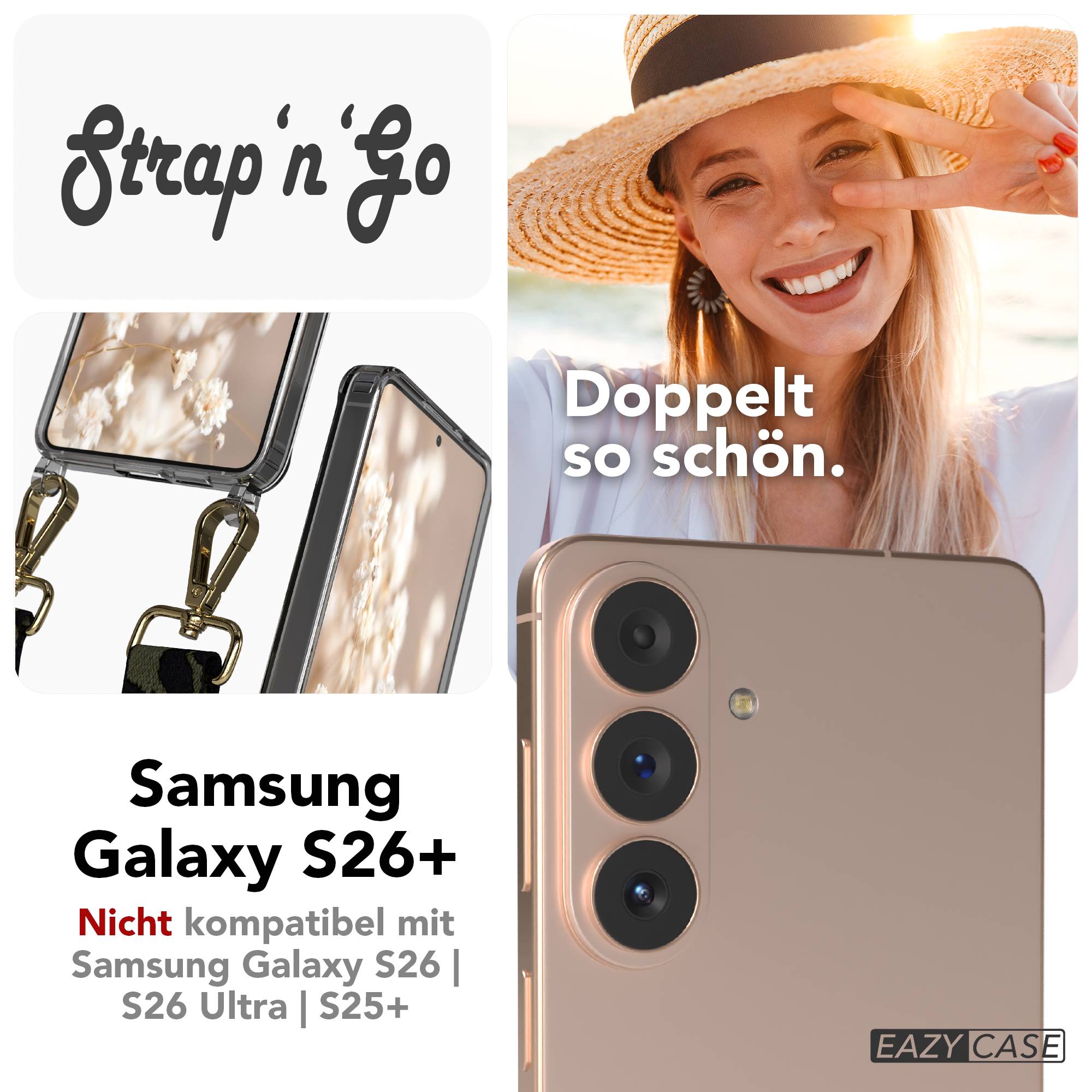 Samsung Galaxy S26 Plus Handykette mit Boho Band Set 