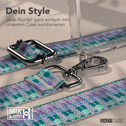 Samsung Galaxy S26 Plus Handykette mit Boho Band verstellbar 