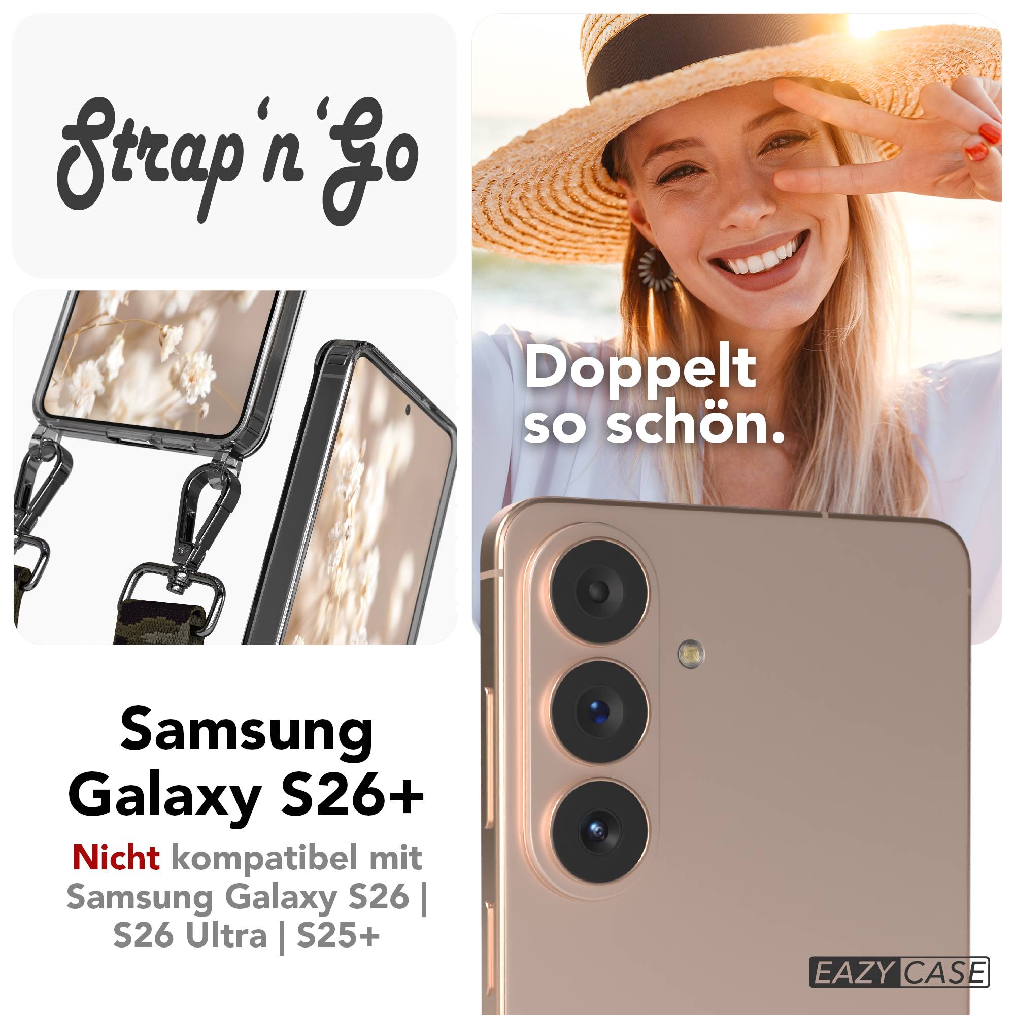 Samsung Galaxy S26 Plus Handykette mit Boho Band Set 