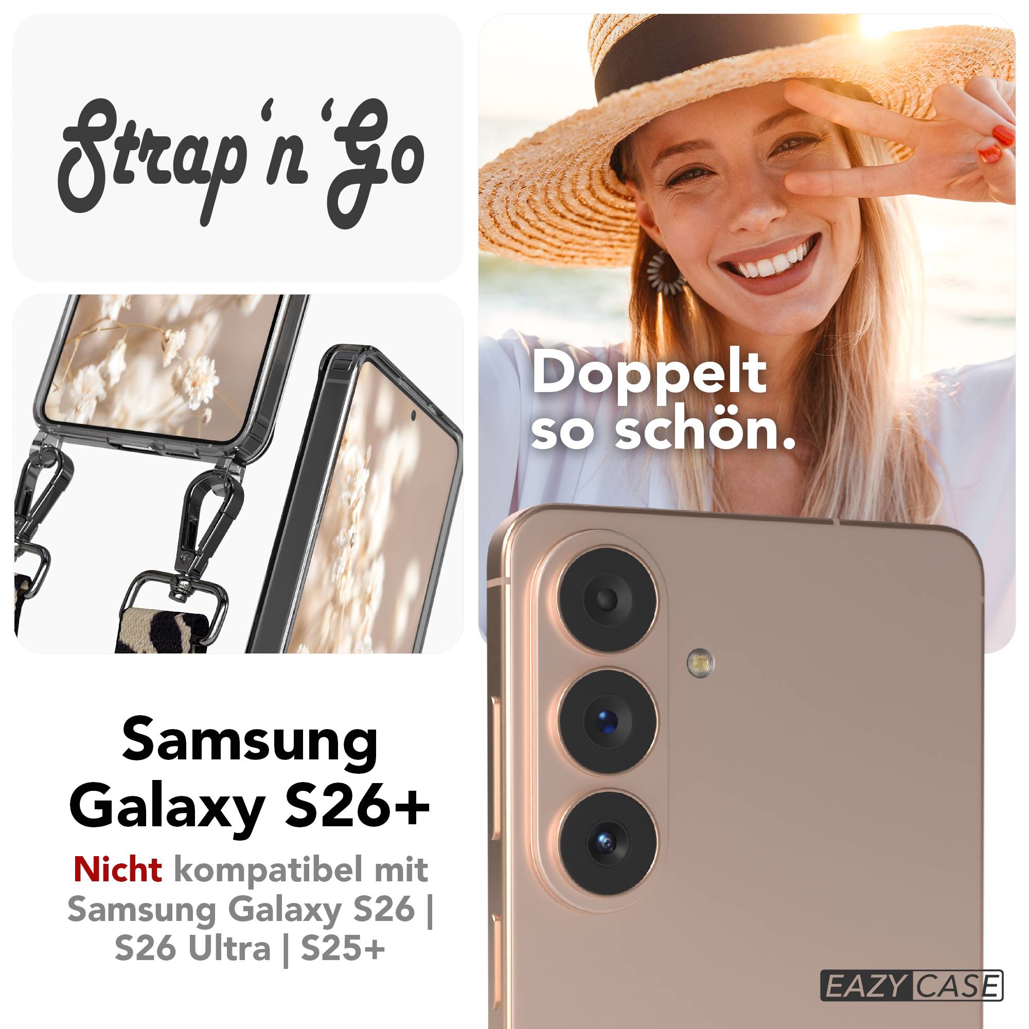 Samsung Galaxy S26 Plus Handykette mit Boho Band Set 
