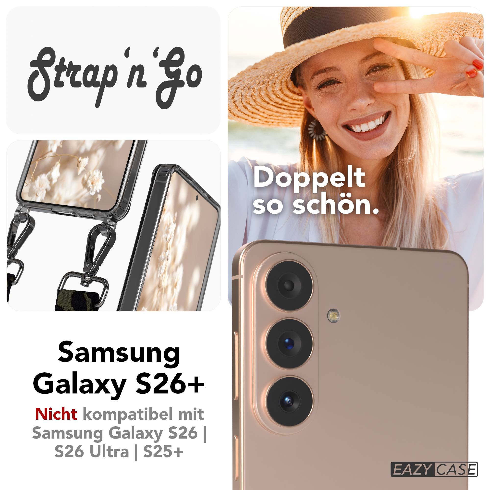 Samsung Galaxy S26 Plus Handykette mit Boho Band Set 