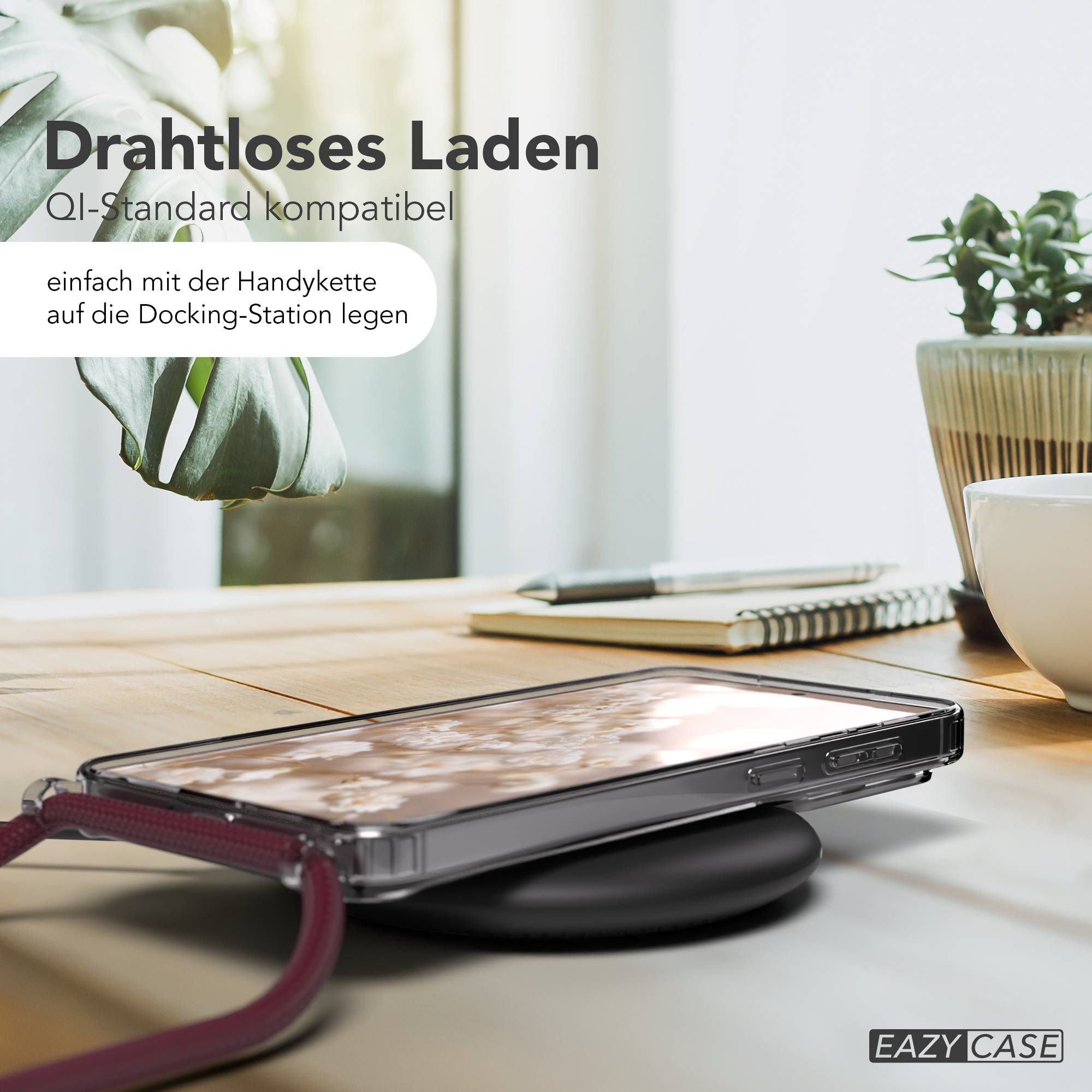 Samsung Galaxy S26 Plus transparente Handykette mit Kordel MagSafe TPU Hülle 