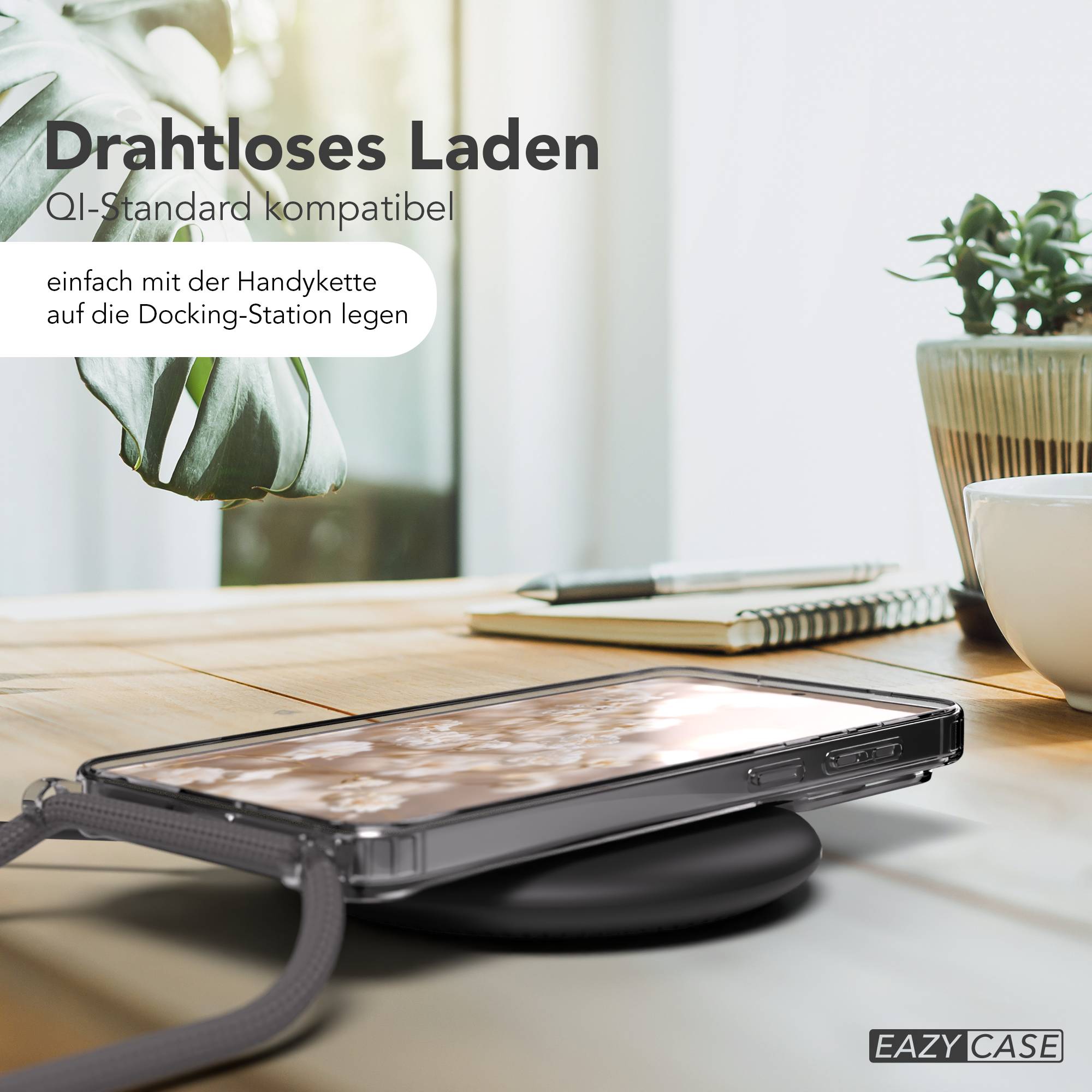 Samsung Galaxy S26 Plus transparente Handykette mit Kordel MagSafe TPU Hülle 