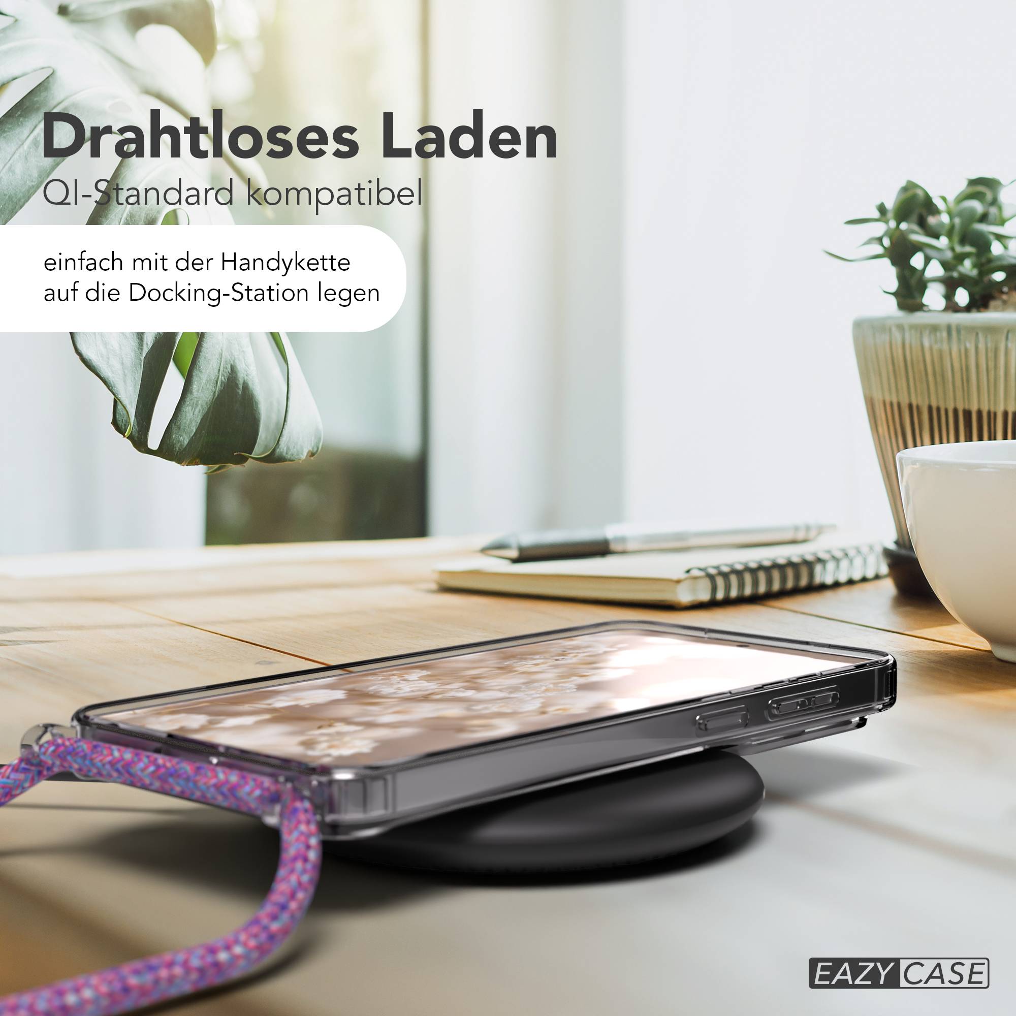Samsung Galaxy S26 Plus transparente Handykette mit Kordel MagSafe TPU Hülle 
