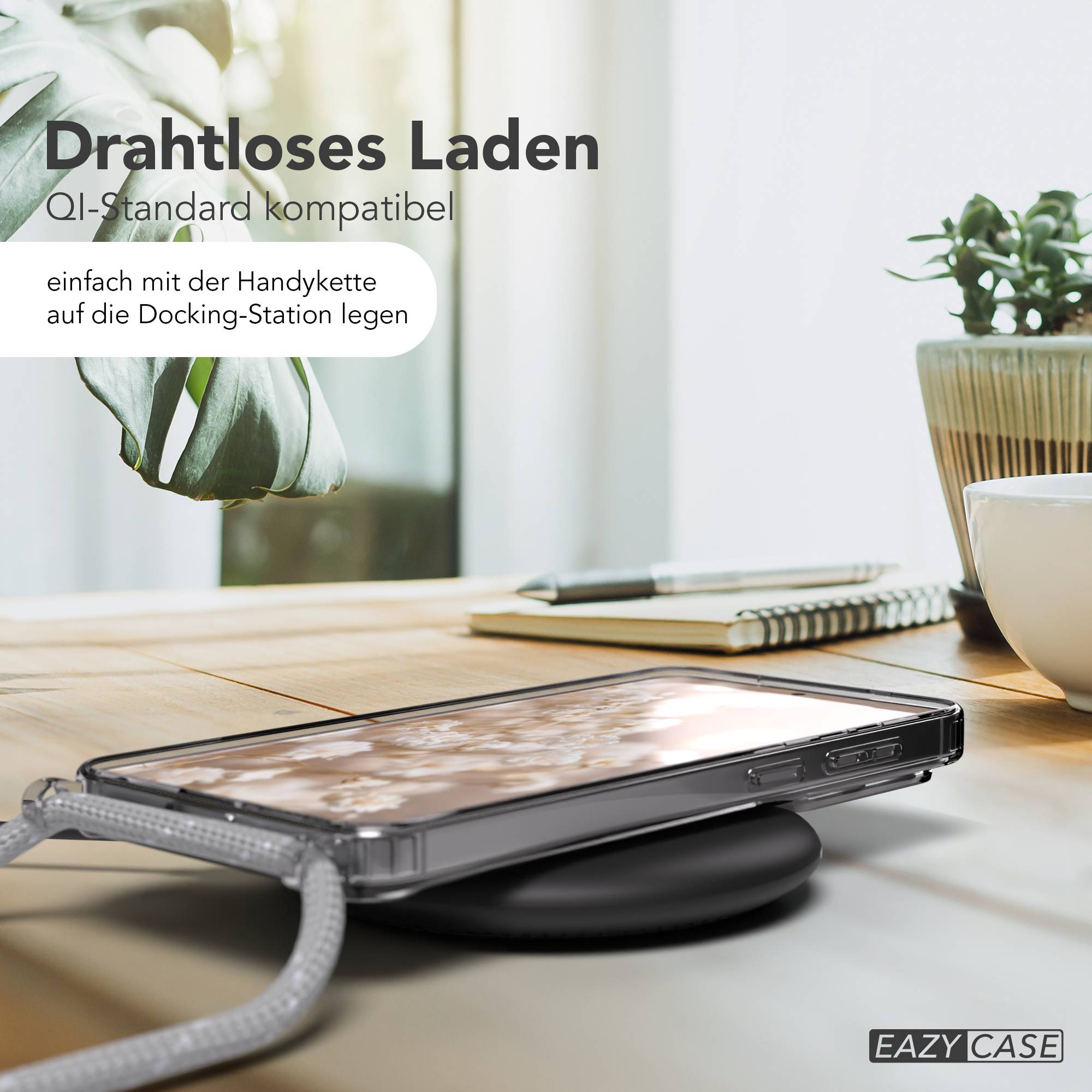 Samsung Galaxy S26 Plus transparente Handykette mit Kordel MagSafe TPU Hülle 