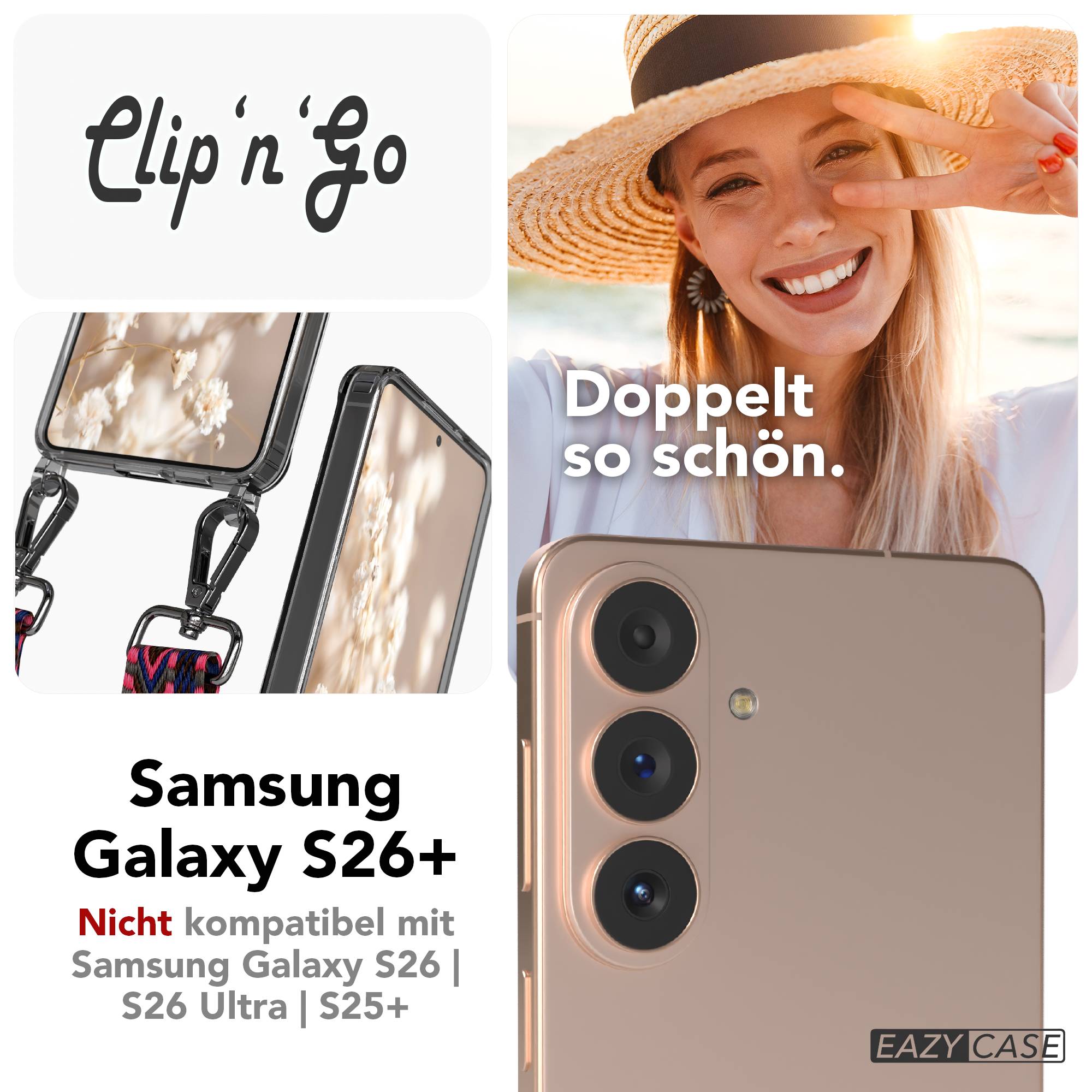 Samsung Galaxy S26 Plus Handykette MagSafe Boho Band verstellbar EAZY CASE 