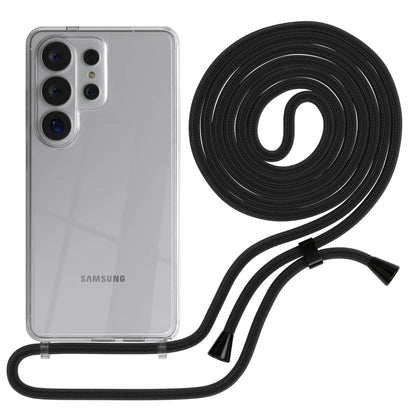Samsung Galaxy S26 Ultra transparente Handykette mit verstellbarer Kordel TPU Hülle 