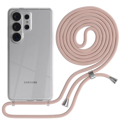 Samsung Galaxy S26 Ultra transparente Handykette mit verstellbarer Kordel TPU Hülle 