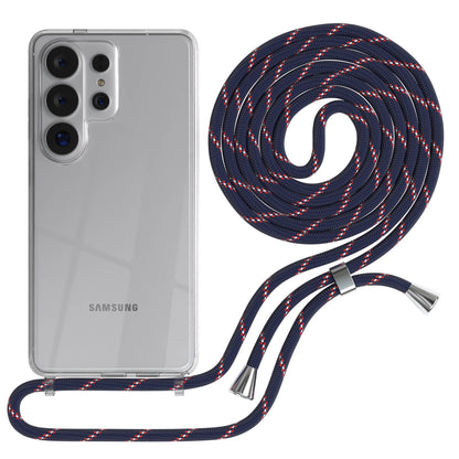 Samsung Galaxy S26 Ultra transparente Handykette mit verstellbarer Kordel TPU Hülle 