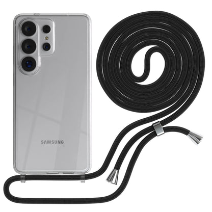 Samsung Galaxy S26 Ultra transparente Handykette mit verstellbarer Kordel TPU Hülle 