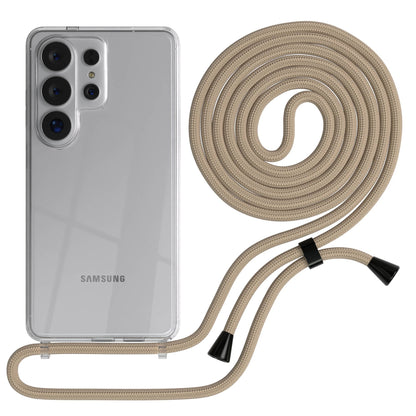 Samsung Galaxy S26 Ultra transparente Handykette mit verstellbarer Kordel TPU Hülle 