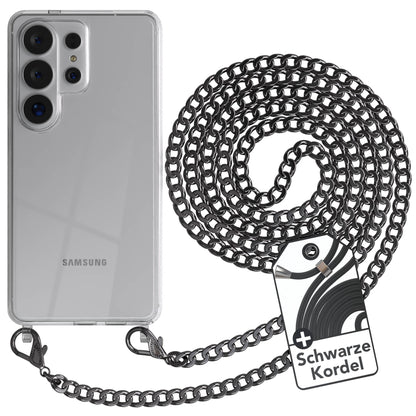 Samsung Galaxy S26 Ultra Handykette mit Metallkette und Kordel zum Umhängen 