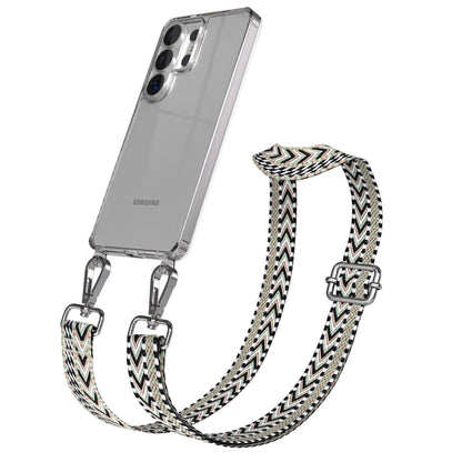 Samsung Galaxy S26 Ultra Handykette mit Boho Band verstellbar 