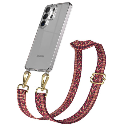 Samsung Galaxy S26 Ultra Handykette mit Boho Band verstellbar 
