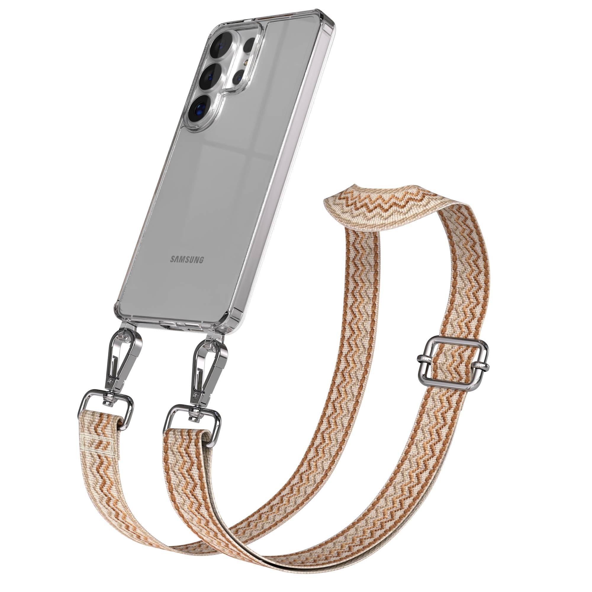 Samsung Galaxy S26 Ultra Handykette mit Boho Band verstellbar 