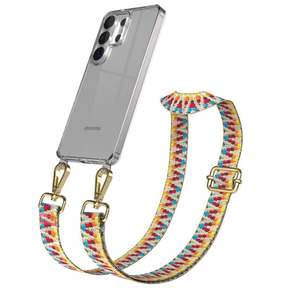 Samsung Galaxy S26 Ultra Handykette mit Boho Band verstellbar 