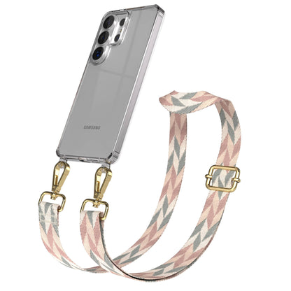 Samsung Galaxy S26 Ultra Handykette mit verstellbarem Boho Band zum Umhängen 