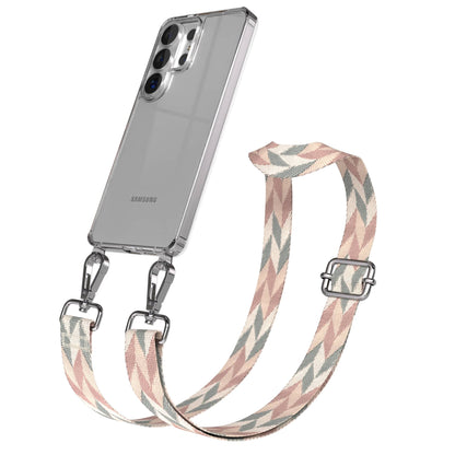 Samsung Galaxy S26 Ultra Handykette mit verstellbarem Boho Band zum Umhängen 