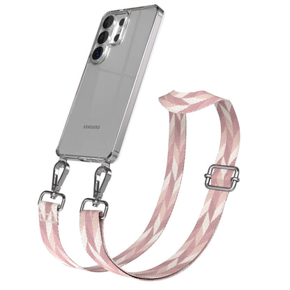 Samsung Galaxy S26 Ultra Handykette mit verstellbarem Boho Band zum Umhängen 