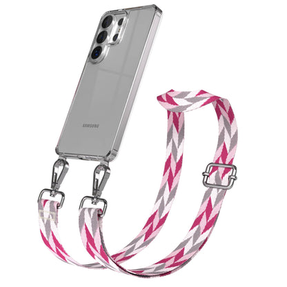 Samsung Galaxy S26 Ultra Handykette mit verstellbarem Boho Band zum Umhängen 