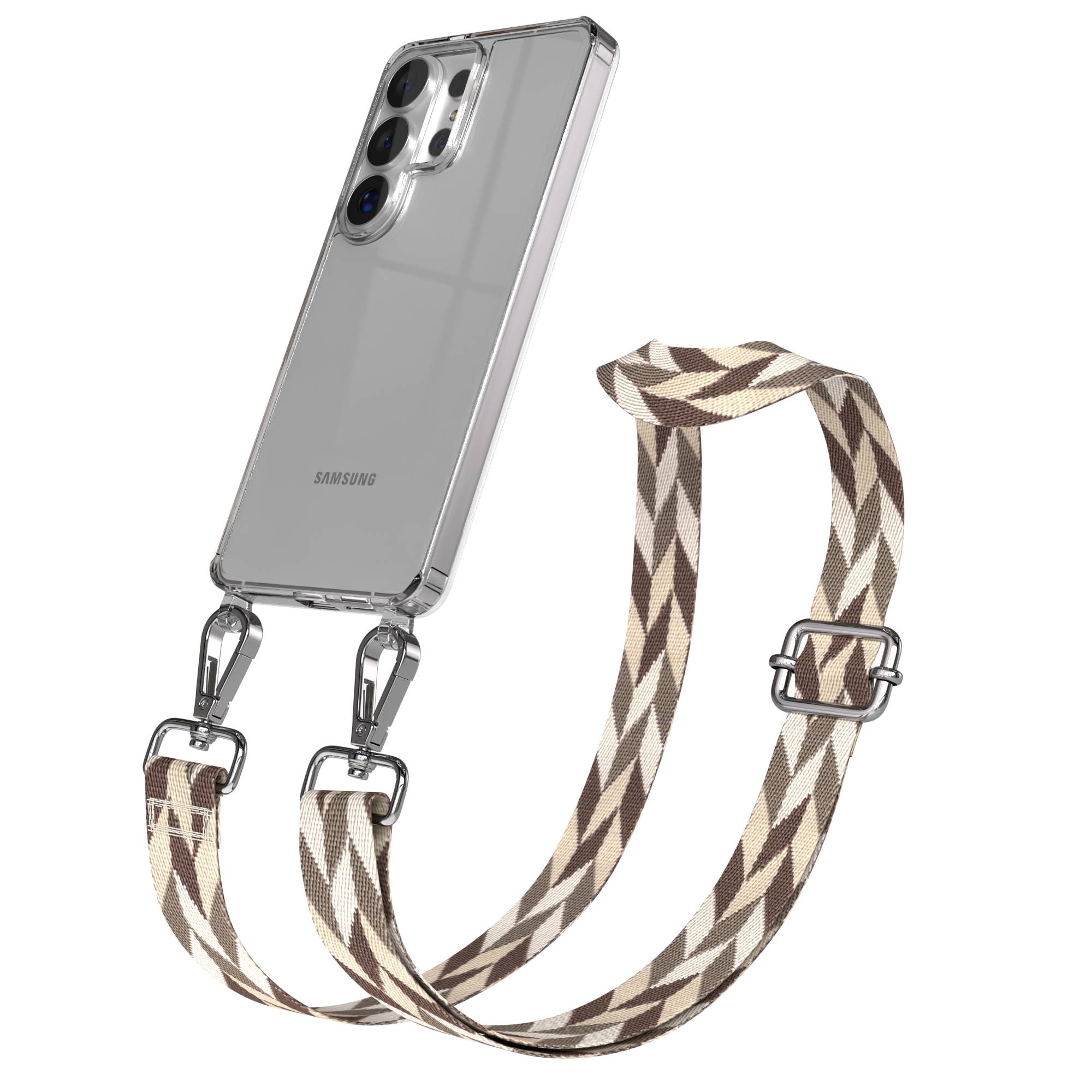 Samsung Galaxy S26 Ultra Handykette mit verstellbarem Boho Band zum Umhängen 