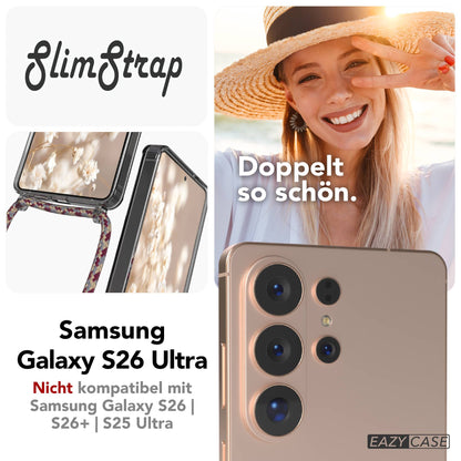 Samsung Galaxy S26 Ultra transparente Handykette mit MagSafe und verstellbarer Kordel 