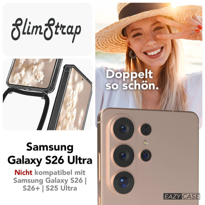 Samsung Galaxy S26 Ultra transparente Handykette mit MagSafe und verstellbarer Kordel 