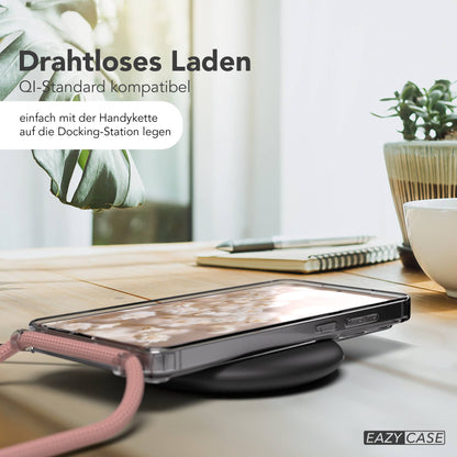 Samsung Galaxy S26 Ultra transparente Handykette mit MagSafe und verstellbarer Kordel 