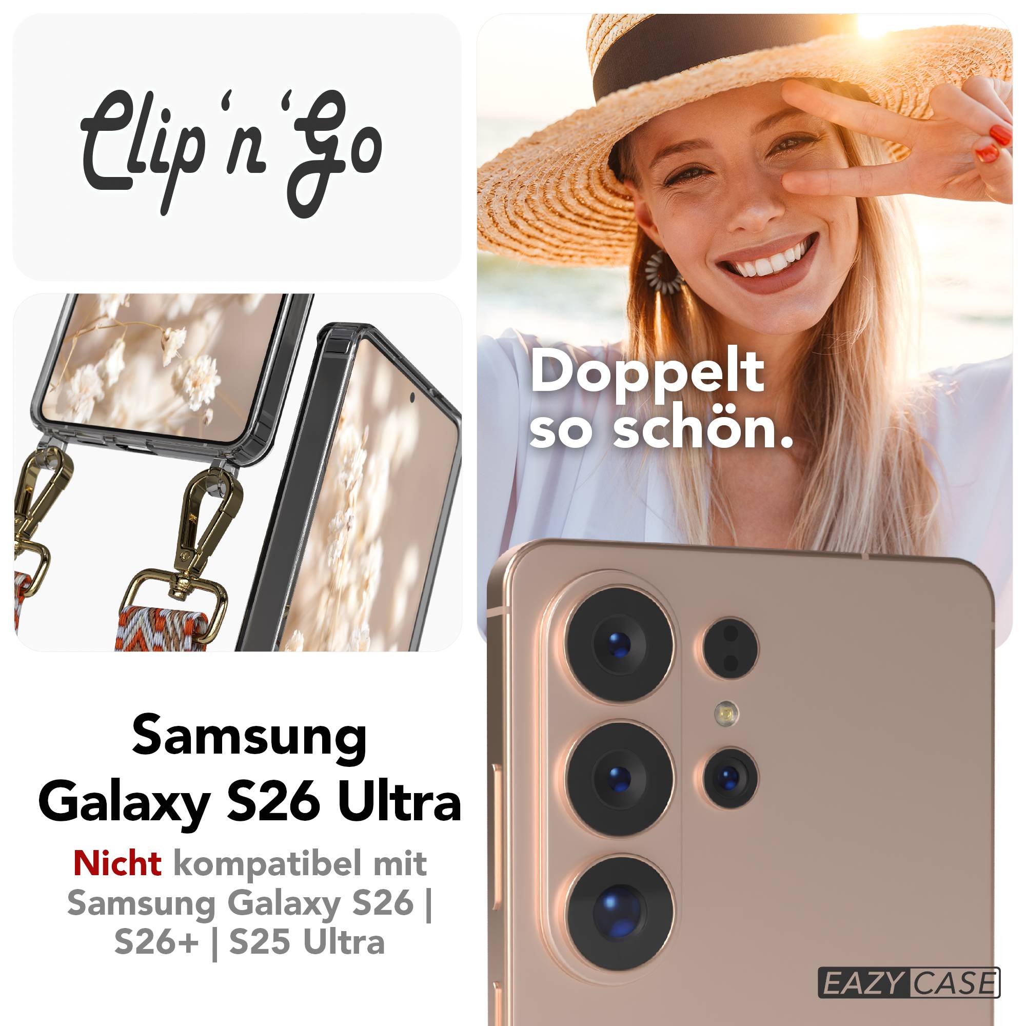 Samsung Galaxy S26 Ultra Handykette MagSafe Boho Band verstellbar EAZY CASE 