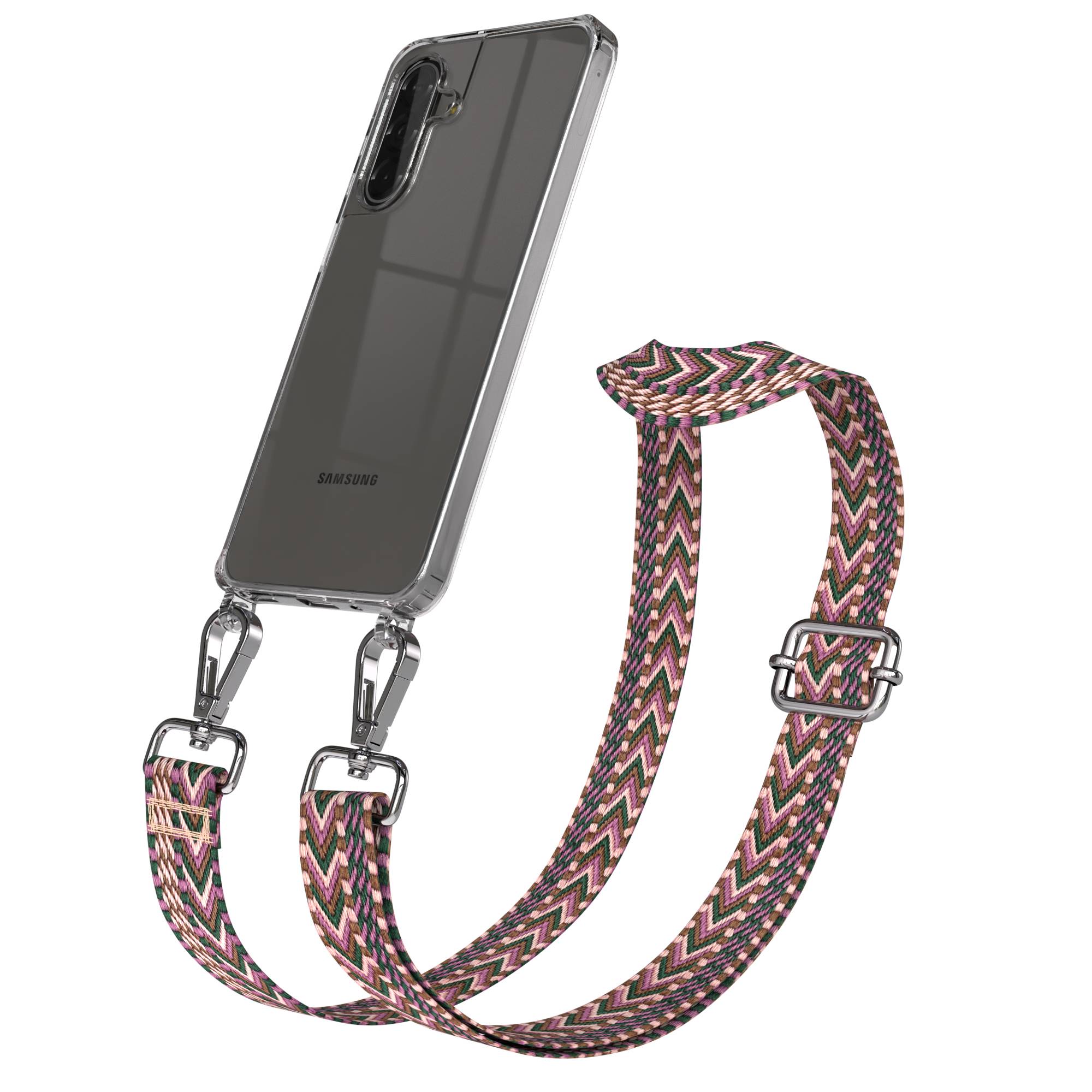 Samsung Galaxy A17 Handykette mit Boho Band und verstellbarem Trageriemen 