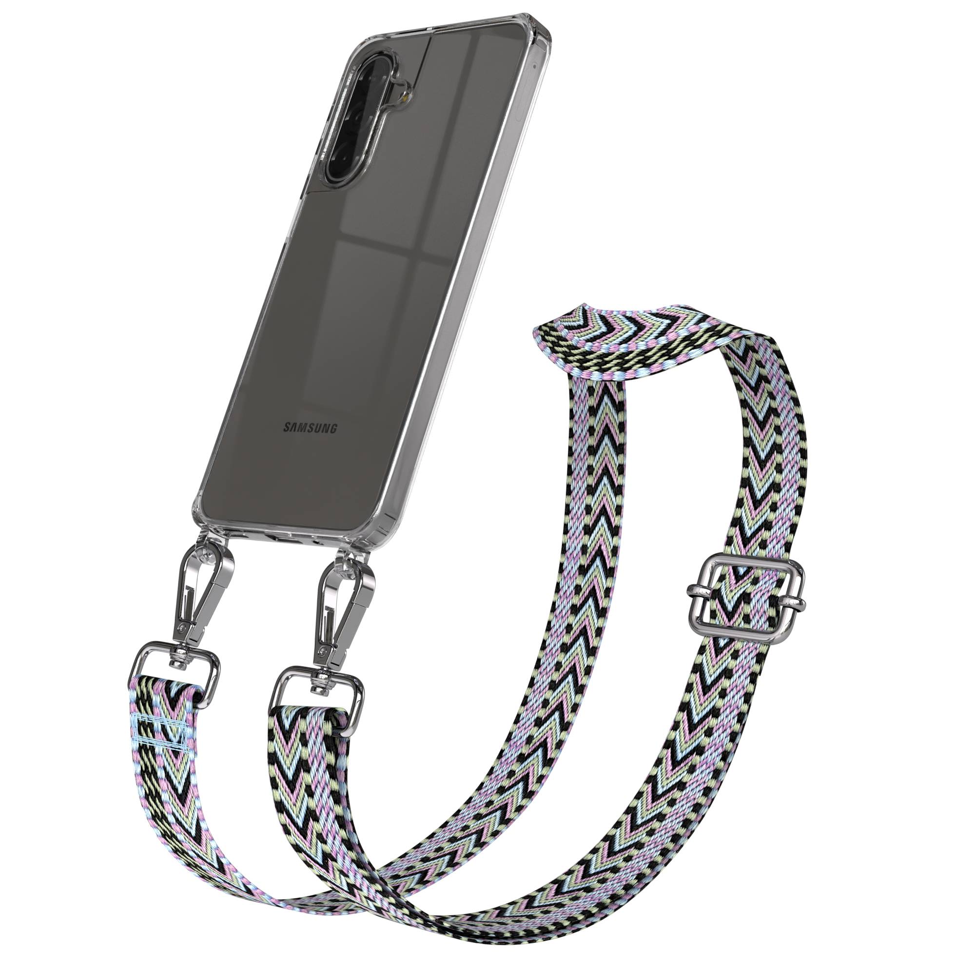 Samsung Galaxy A17 Handykette mit Boho Band und verstellbarem Trageriemen 