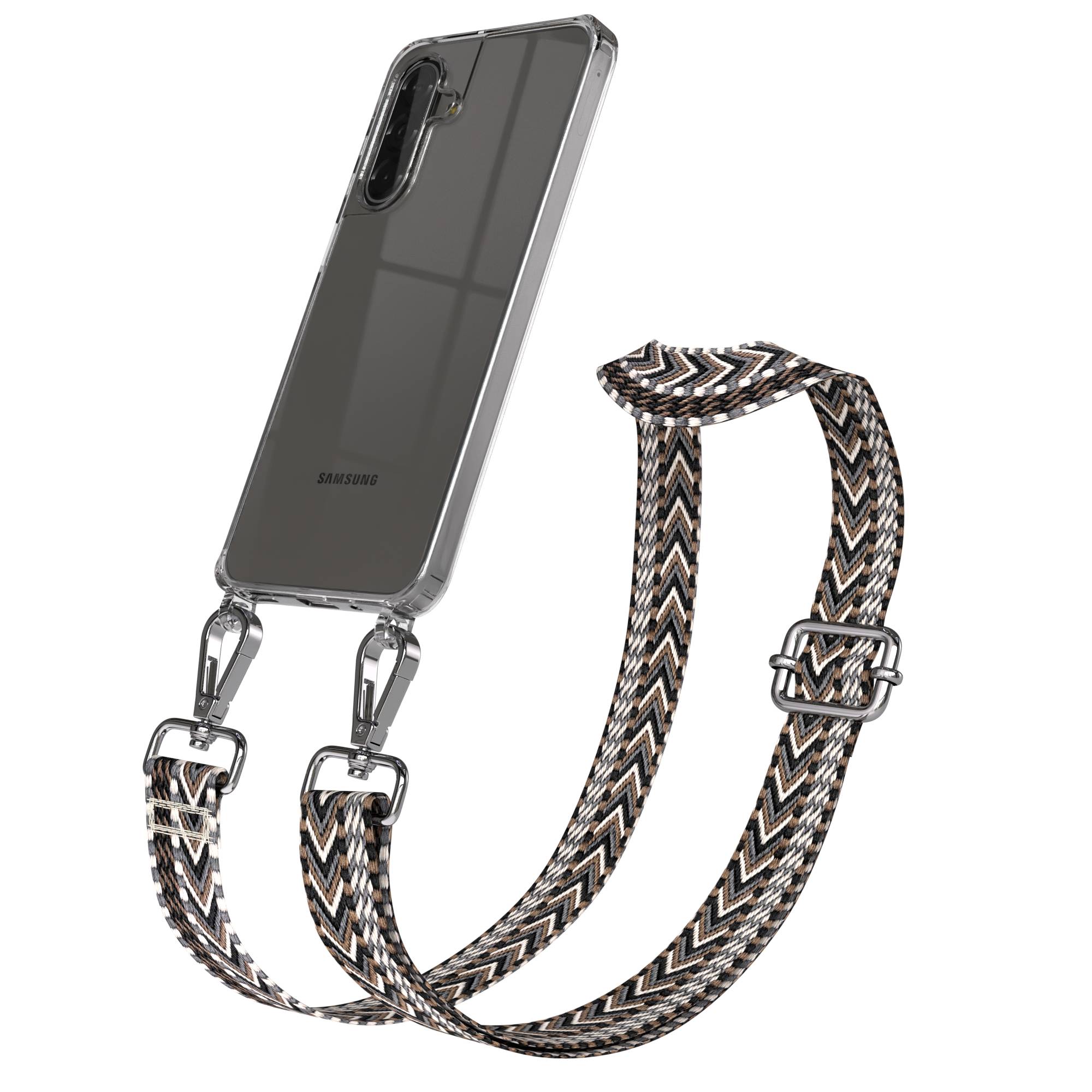 Samsung Galaxy A17 Handykette mit Boho Band und verstellbarem Trageriemen 