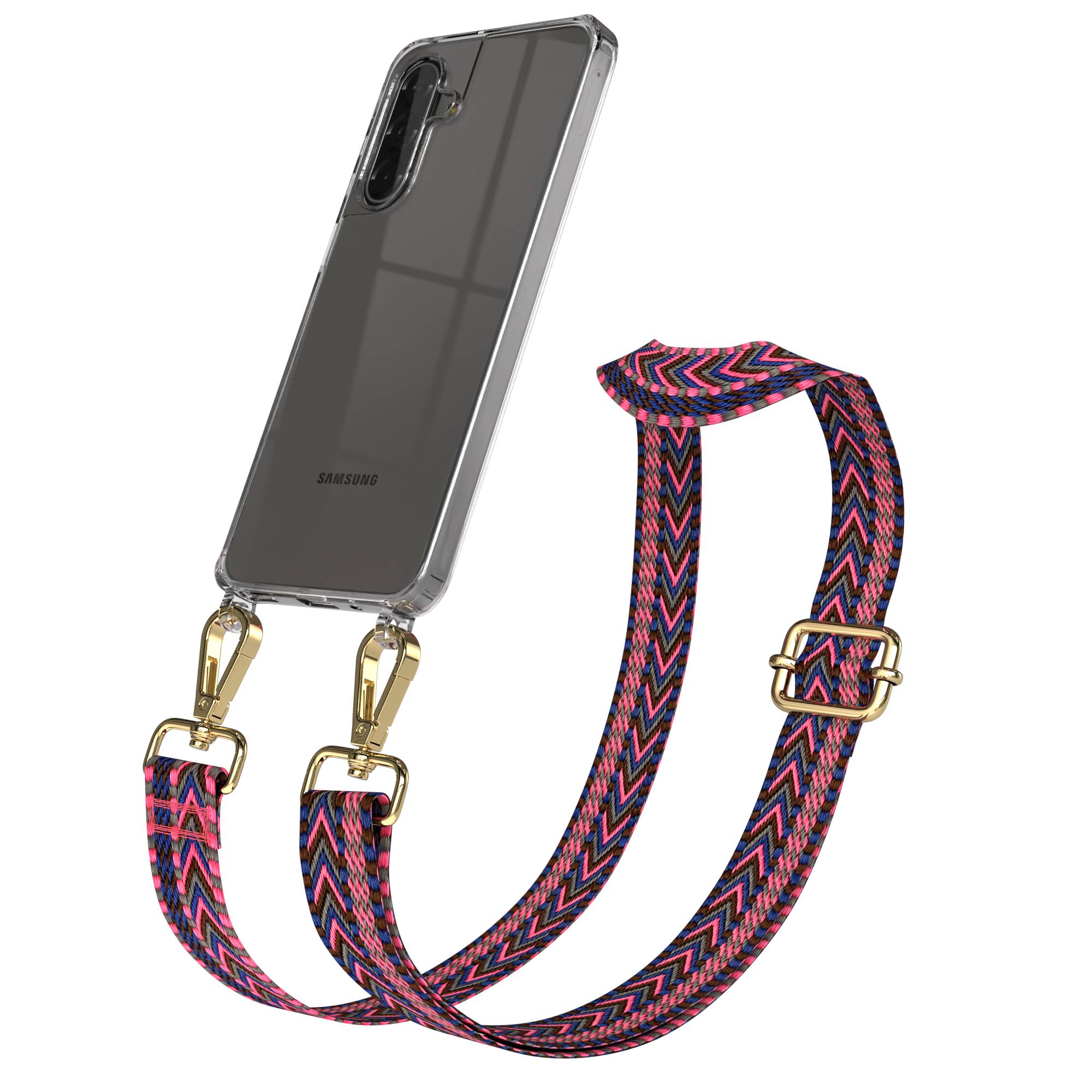 Samsung Galaxy A17 Handykette mit Boho Band und verstellbarem Trageriemen 