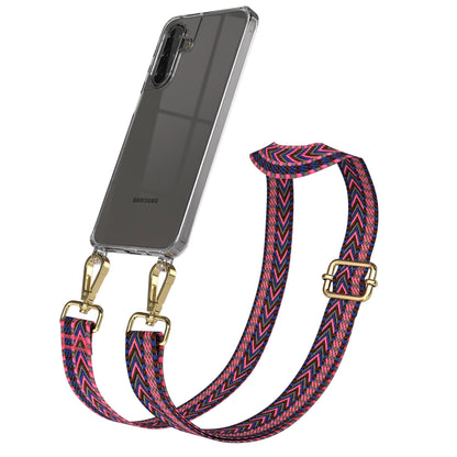 Samsung Galaxy A17 Handykette mit Boho Band und verstellbarem Trageriemen 