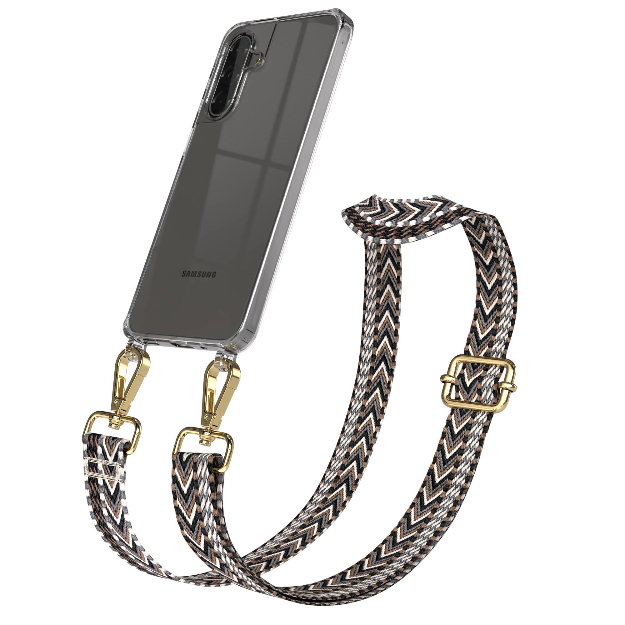 Samsung Galaxy A17 Handykette mit Boho Band und verstellbarem Trageriemen 