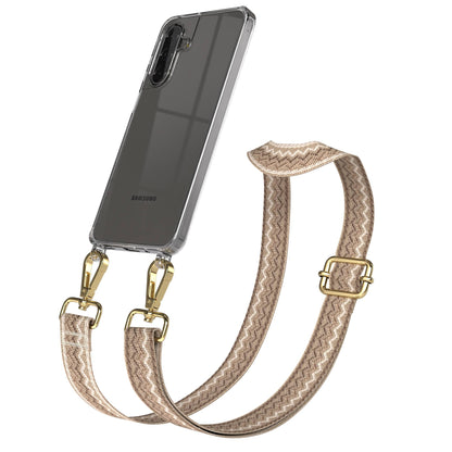 Samsung Galaxy A17 Handykette mit Boho Band und verstellbarem Trageriemen 