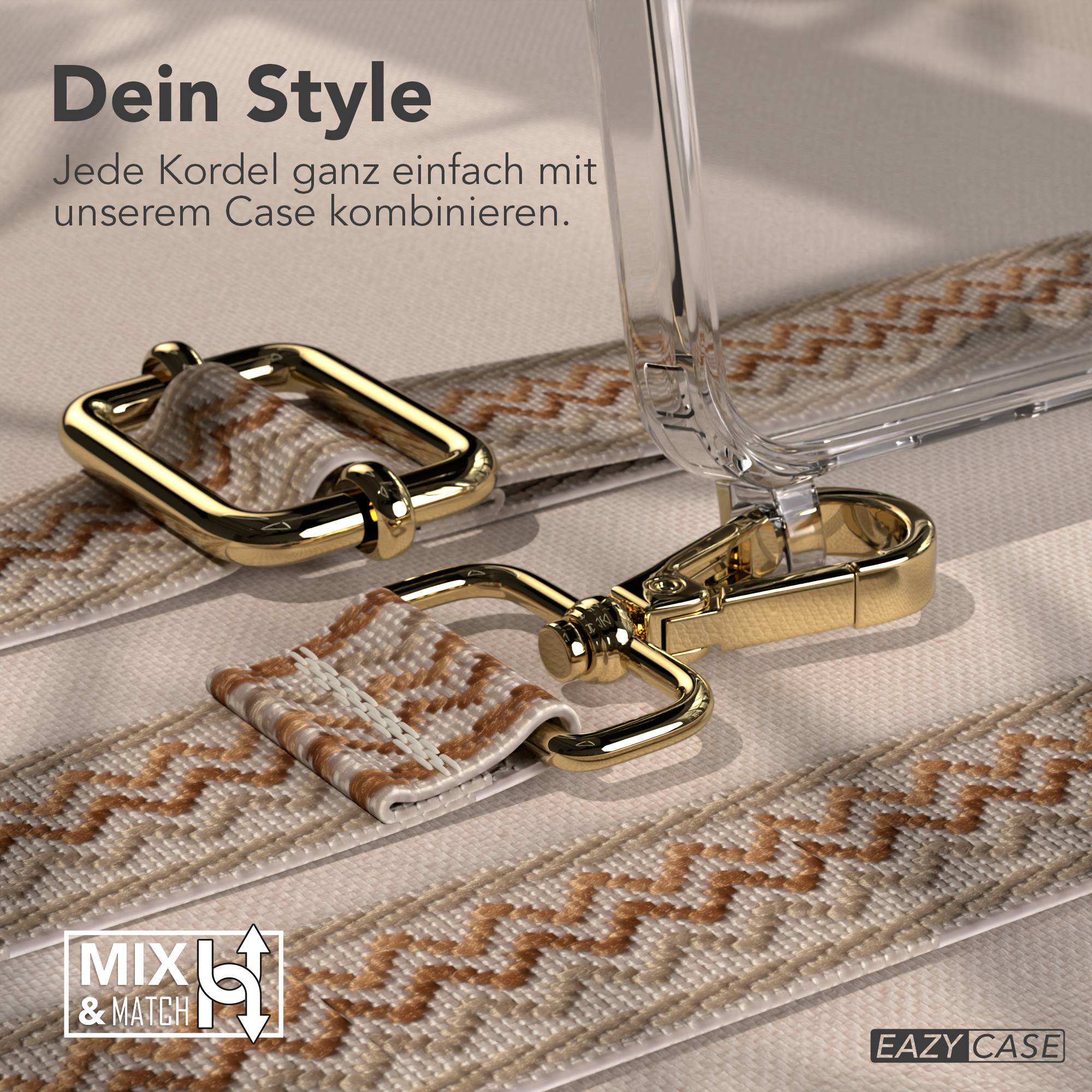 Samsung Galaxy A17 Handykette mit Boho Band und verstellbarem Trageriemen 