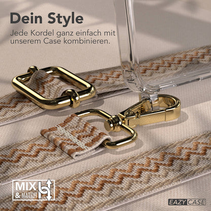 Samsung Galaxy A17 Handykette mit Boho Band und verstellbarem Trageriemen 