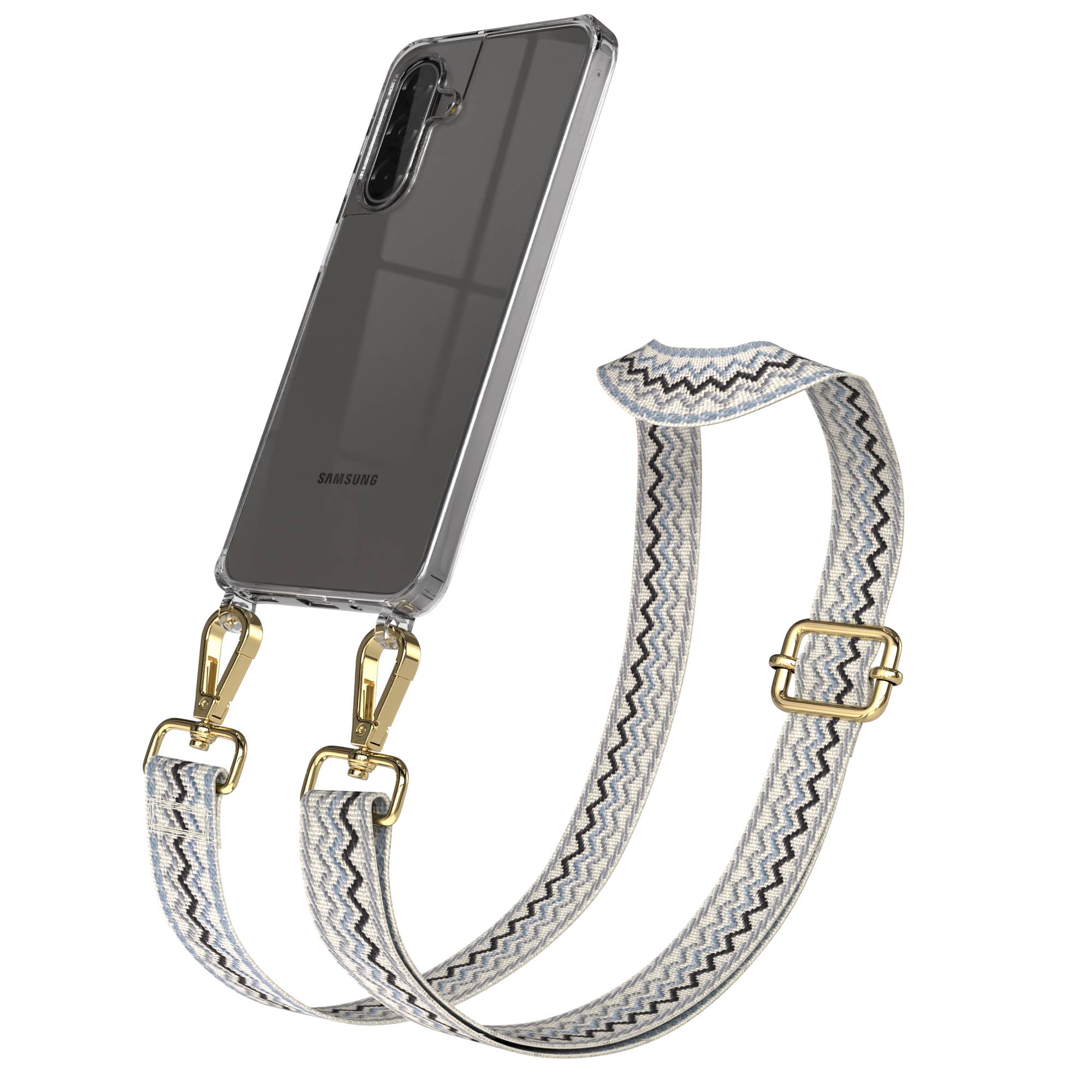 Samsung Galaxy A17 Handykette mit Boho Band und verstellbarem Trageriemen 