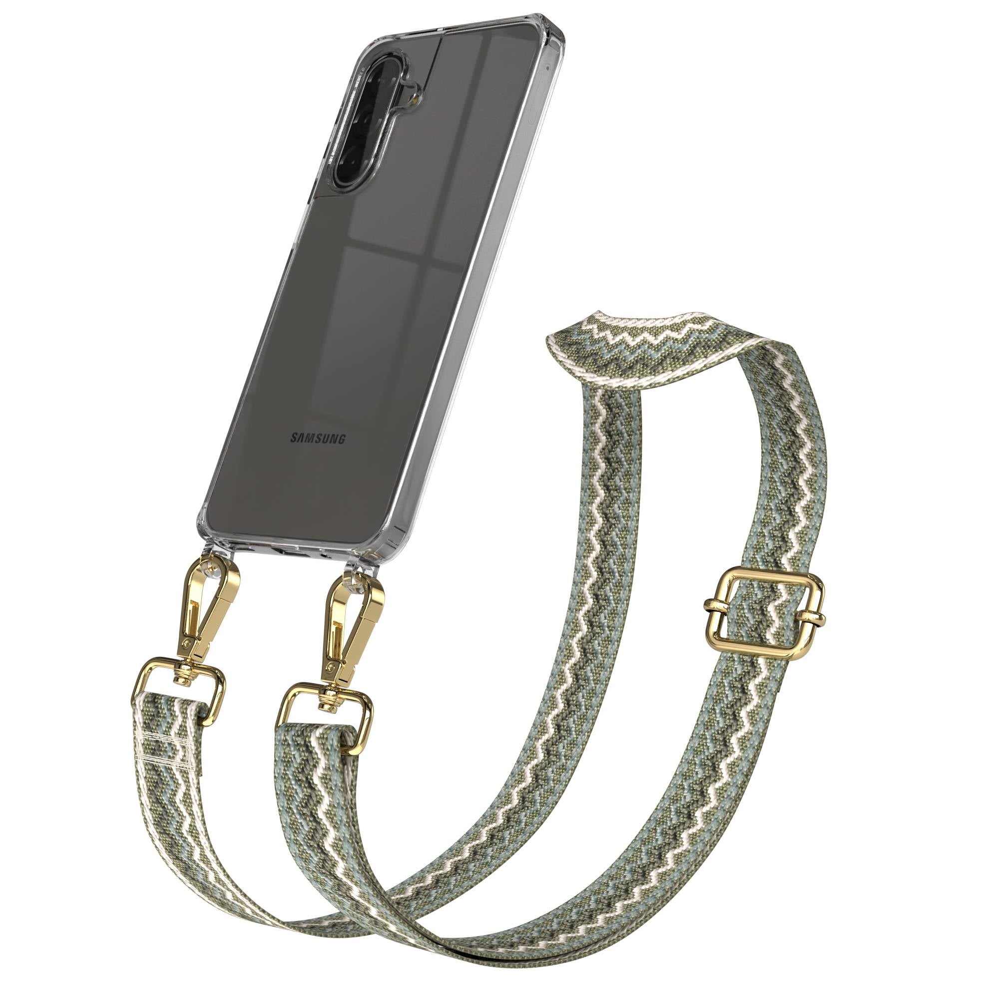 Samsung Galaxy A17 Handykette mit Boho Band und verstellbarem Trageriemen 