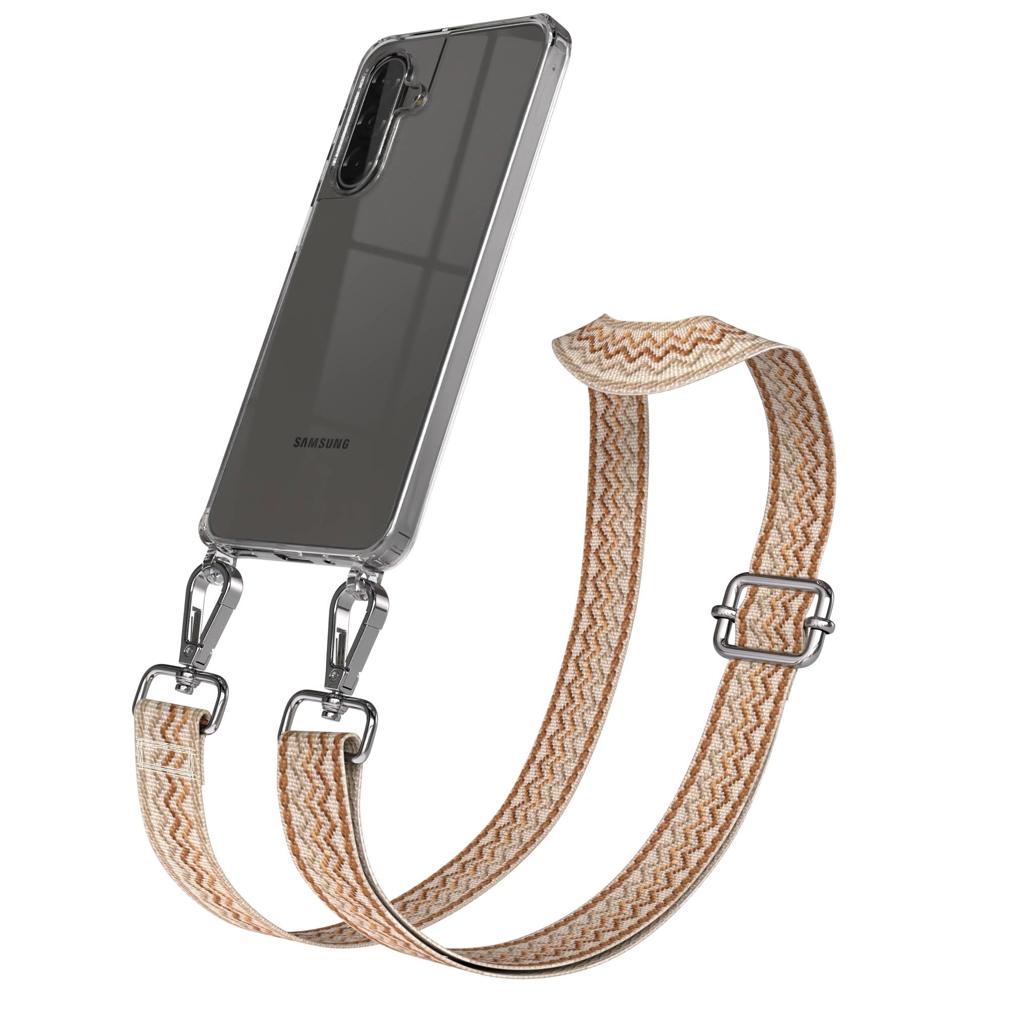 Samsung Galaxy A17 Handykette mit Boho Band und verstellbarem Trageriemen 
