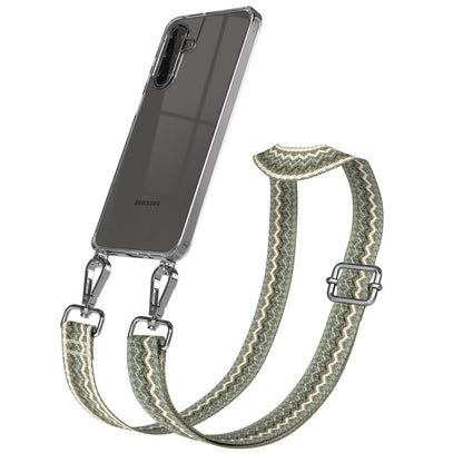 Samsung Galaxy A17 Handykette mit Boho Band und verstellbarem Trageriemen 
