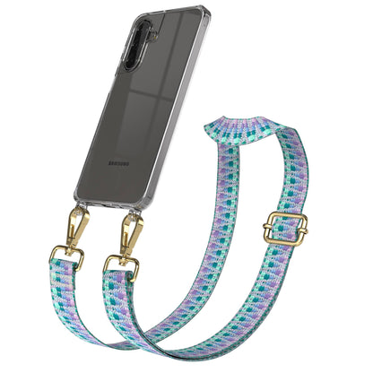 Samsung Galaxy A17 Handykette mit Boho Band und verstellbarem Trageriemen 