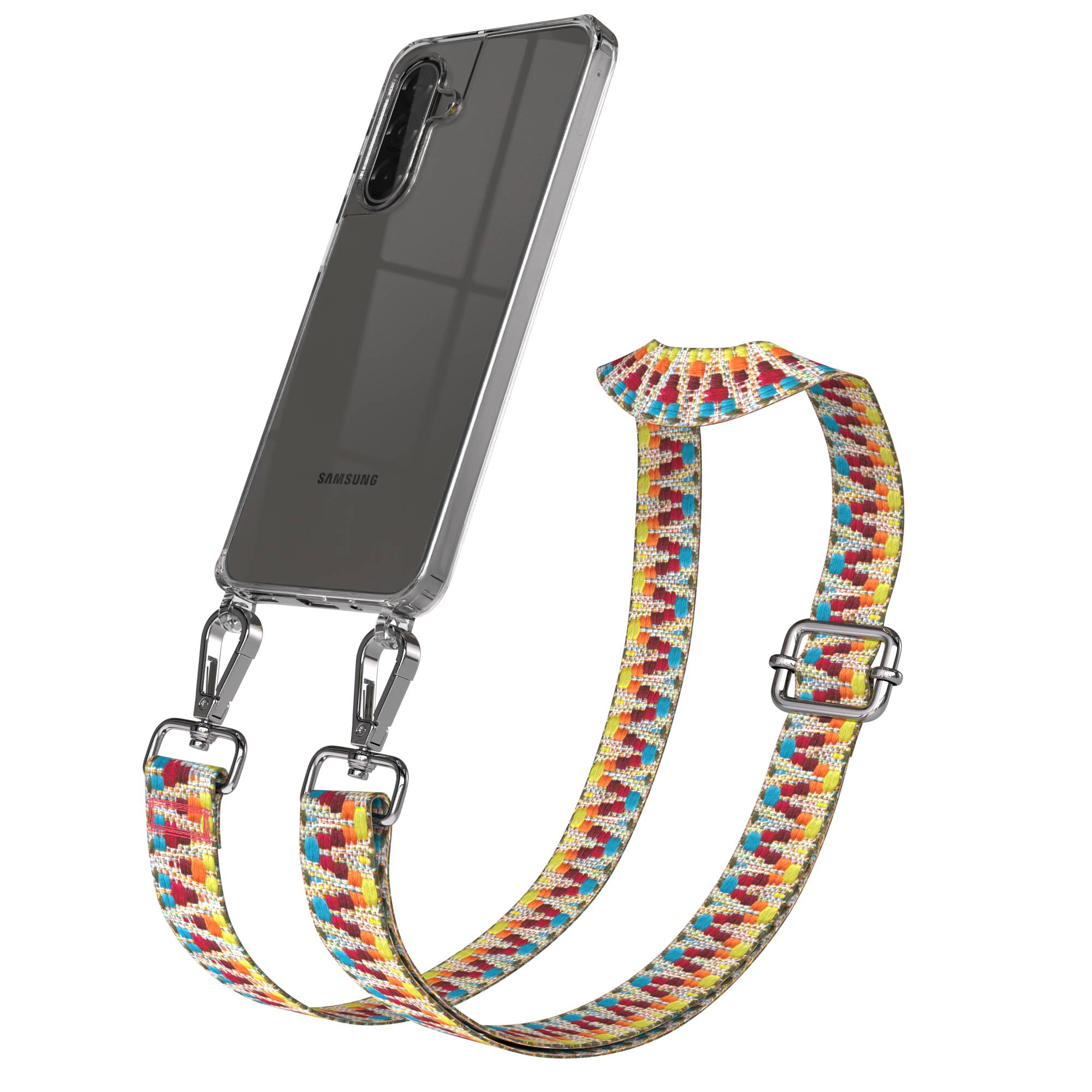 Samsung Galaxy A17 Handykette mit Boho Band und verstellbarem Trageriemen 